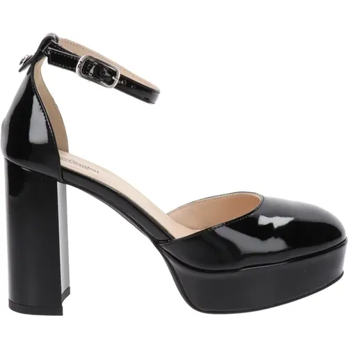 Leather High Heel Shoes with Buckle , female, Sizes: 4 UK, 6 UK, 3 UK - Nerogiardini - Modalova