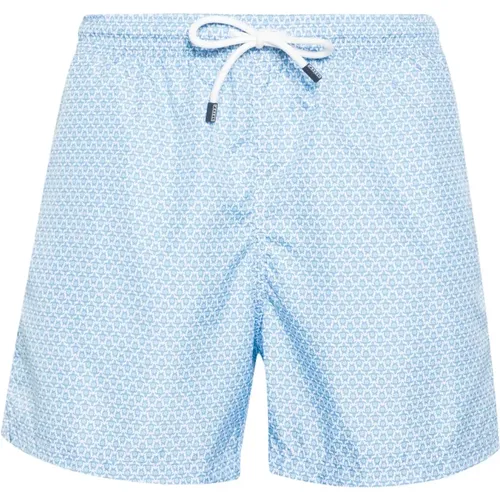 Beachwear, male, , Size: 2XL Turtle Boxer Shorts - Fedeli - Modalova