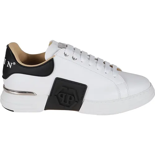 Flat shoes White , male, Sizes: 8 UK - Philipp Plein - Modalova