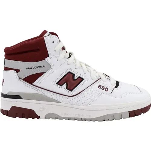 Leather Sneakers with Monogram , male, Sizes: 7 UK, 7 1/2 UK, 9 UK, 8 1/2 UK, 8 UK, 10 UK, 10 1/2 UK, 6 1/2 UK - New Balance - Modalova