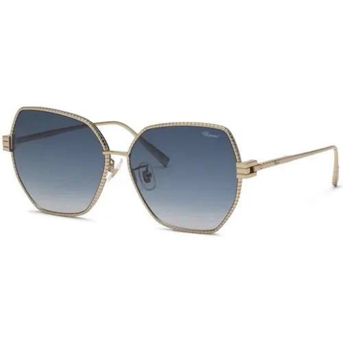 Stylish Blue Gradient Sunglasses , unisex, Sizes: 59 MM - Chopard - Modalova