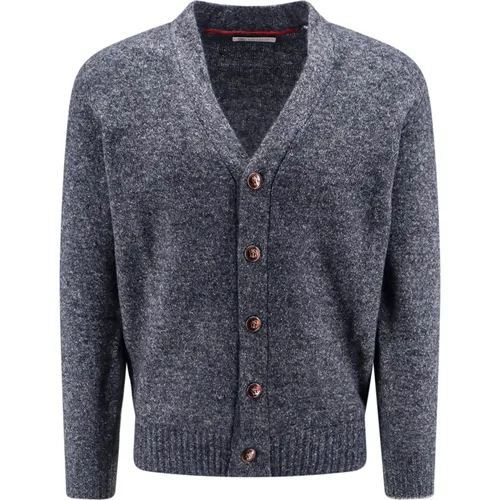 Knitwear V-Neck Sweater , male, Sizes: XL - BRUNELLO CUCINELLI - Modalova