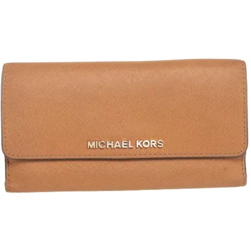 Pre-owned Wallets, female, , Size: ONE SIZE Pre-owned Leather wallets - Michael Kors Pre-owned - Modalova