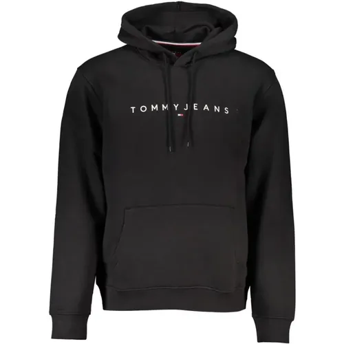 Bestickter Kapuzenpullover mit Zentraltasche , Herren, Größe: XL - Tommy Hilfiger - Modalova