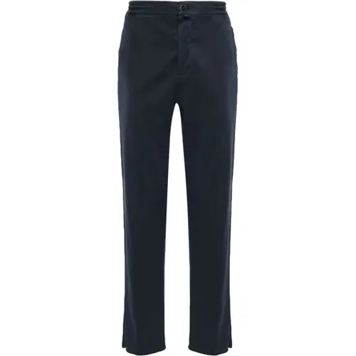 Slim-Fit BLU Navy Jeans , male, Sizes: W34, W36, W33, W32 - Kiton - Modalova