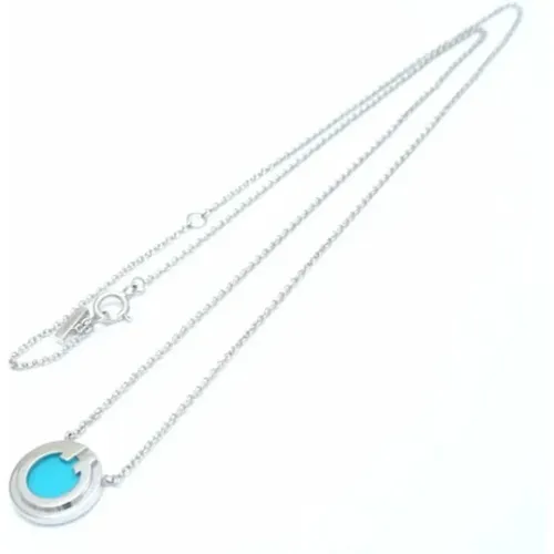 Pre-owned Jewellery, female, , Size: ONE SIZE Pre-owned White Gold necklaces - Tiffany & Co. Pre-owned - Modalova