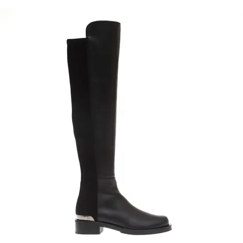 Knee-High Leather Boots , female, Sizes: 4 1/2 UK, 3 UK - Stuart Weitzman - Modalova