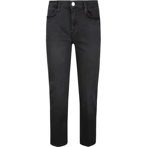 LE High Straight Jeans , female, Sizes: W29 - Frame - Modalova