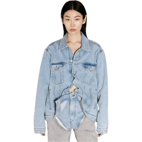 Wire Denim Jacket , Damen, Größe: M - Y/Project - Modalova