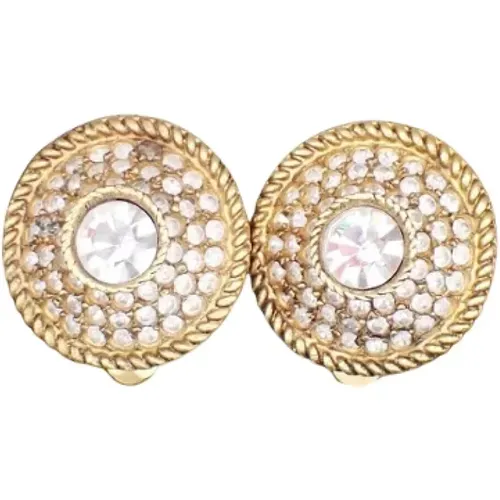 Pre-owned Jewellery, female, , Size: ONE SIZE Pre-owned Metal earrings - Chanel Vintage - Modalova