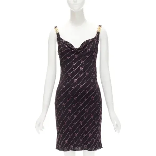 Pre-owned Viscose dresses , female, Sizes: XS - Versace Pre-owned - Modalova