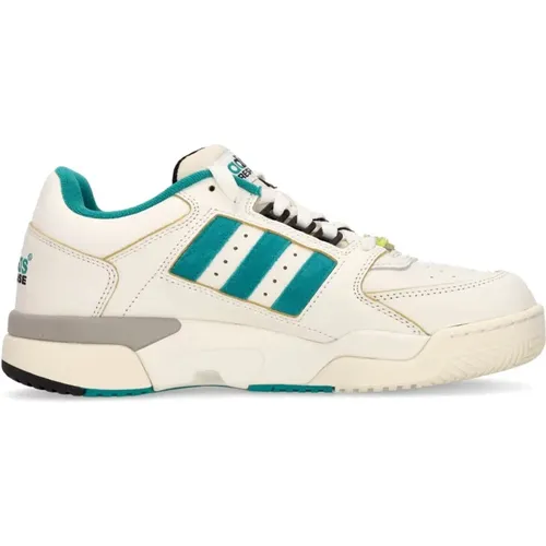 Sneakers, male, , Size: 9 US Torsion Tennis Low Sneaker Green/White - Adidas - Modalova