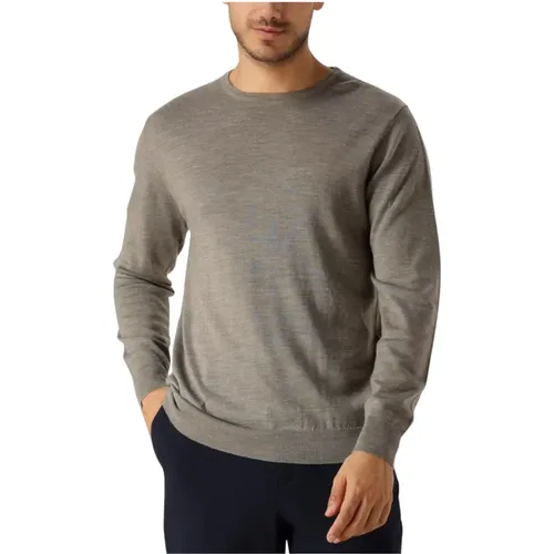 Herren Rundhals Pullover Sweater Grün , Herren, Größe: L - Profuomo - Modalova