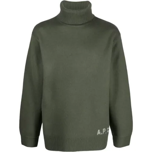 Turtlenecks, male, , Size: L Dark Walter Turtleneck - A.p.c. - Modalova