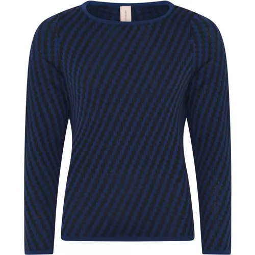 Checked Pullover Moonlight Sweater , female, Sizes: 2XL, L, XL, M, S - Skovhuus - Modalova