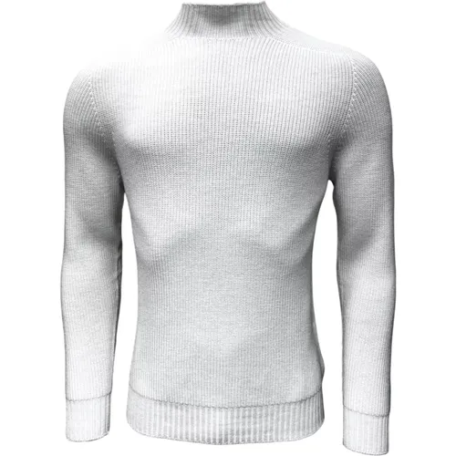 Turtlenecks, male, , Size: 2XL Rainwool Turtleneck Sweater - Gran Sasso - Modalova