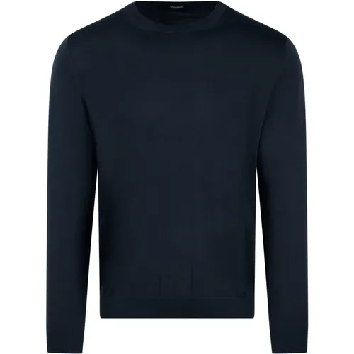 Sweatshirts,Round-neck Knitwear,Blauer Crew-Neck Sweater,Pullover - Drumohr - Modalova