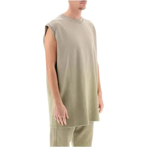 Rick Owens ärmelloses Fleece-T-Shirt , Herren, Größe: M - Moncler - Modalova