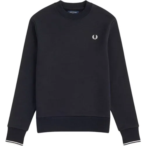 Sweatshirts, male, , Size: XL Curl Backflow Sweatshirt - Fred Perry - Modalova