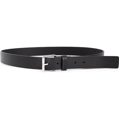 Belts, male, , Size: 105 CM Leather Belt with Buckle Fastening - Calvin Klein - Modalova