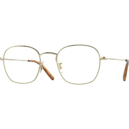 Goldene Brillengestelle Allinger Sonnenbrille , Herren, Größe: 48 MM - Oliver Peoples - Modalova