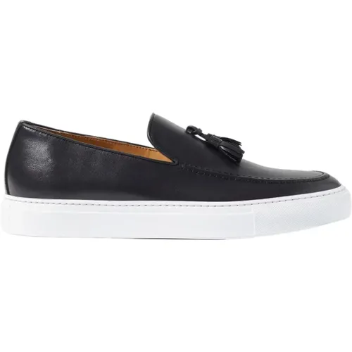 Amedeo Nero Slip-On Schuhe - Handgefertigte Italienische Eleganz , Herren, Größe: 39 EU - Scarosso - Modalova