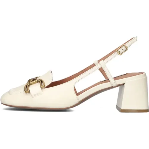 Elegant Cream Slingbacks , female, Sizes: 6 UK, 5 UK - Bibi Lou - Modalova