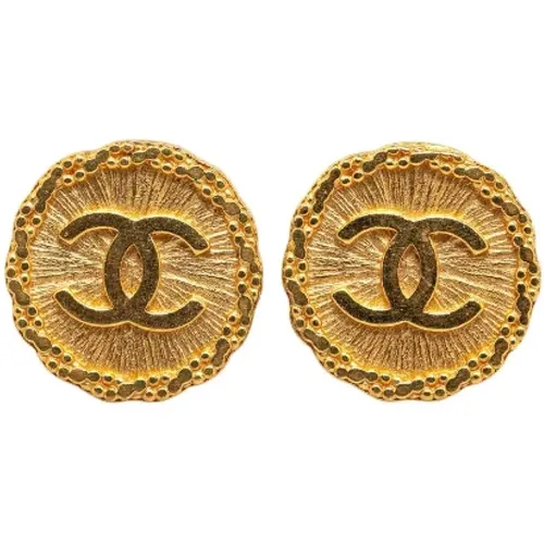 Pre-owned Metal earrings , female, Sizes: ONE SIZE - Chanel Vintage - Modalova