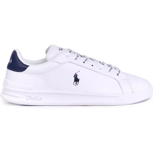 Sneakers, male, , Size: 6 US Newport Navy Leather Sneakers - Polo Ralph Lauren - Modalova