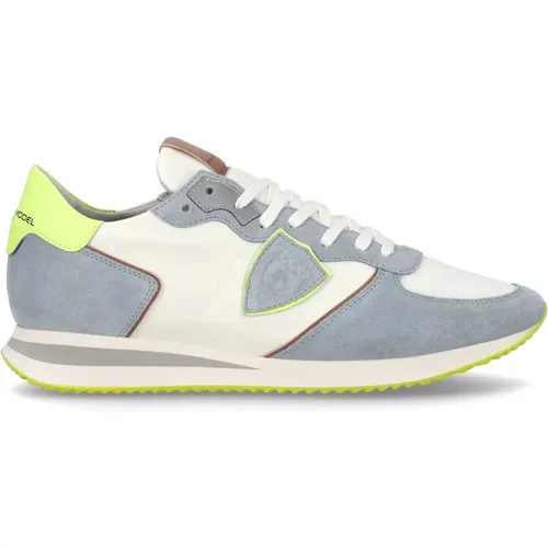 Hellblau Gelb Trpx Sneakers , Herren, Größe: 45 EU - Philippe Model - Modalova