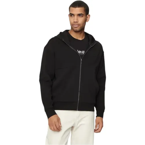 Zip-throughs, male, , Size: S Zip Hoodie - Calvin Klein - Modalova