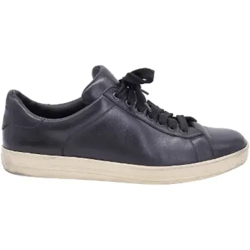Pre-owned Leather sneakers , male, Sizes: 10 UK - Tom Ford Pre-owned - Modalova