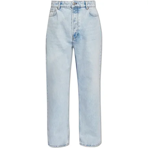 Straight Jeans, male, , Size: W33 Straight leg pair - Ami Paris - Modalova