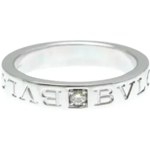 Pre-owned White Gold rings , female, Sizes: ONE SIZE - Bvlgari Vintage - Modalova