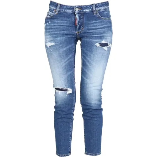 Distressed Skinny Jeans , Damen, Größe: XS - Dsquared2 - Modalova