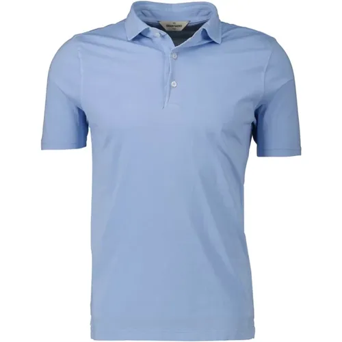 Light Polo Shirt for Men , male, Sizes: 3XL, 2XL, XL - Gran Sasso - Modalova