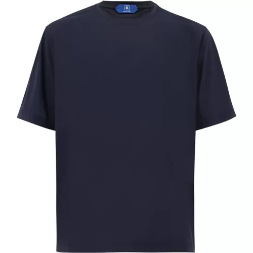 Navy Classic T-Shirt for Men , male, Sizes: XL - Kired - Modalova