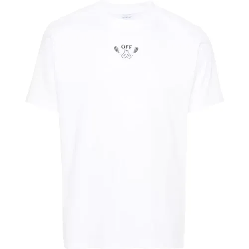 Off , T-Shirts , Herren, Größe: S - Off White - Modalova