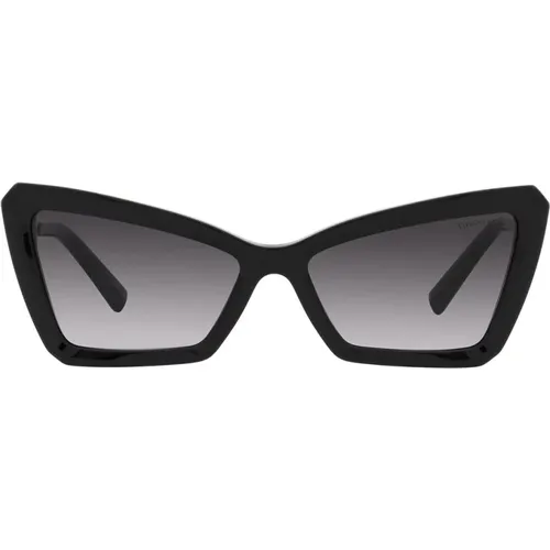 Metall und Acetat Cat-Eye Sonnenbrille , Damen, Größe: 56 MM - Tiffany - Modalova