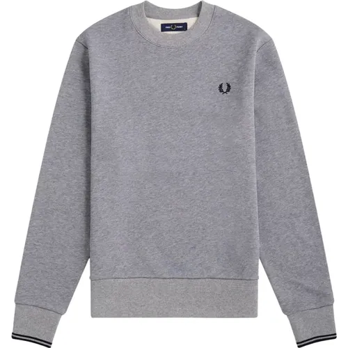 Cotton Blend Crewneck Sweatshirt - Fred Perry - Modalova