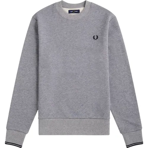 Cotton Blend Crewneck Sweatshirt , male, Sizes: 2XL - Fred Perry - Modalova