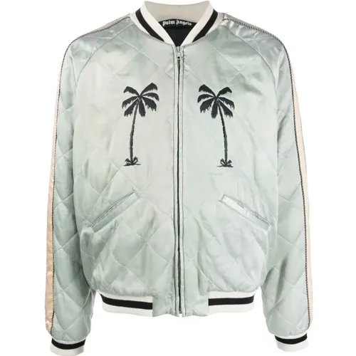 Bomber Jackets, male, , Size: M Mens Clothing Jacket Ss23 - Palm Angels - Modalova