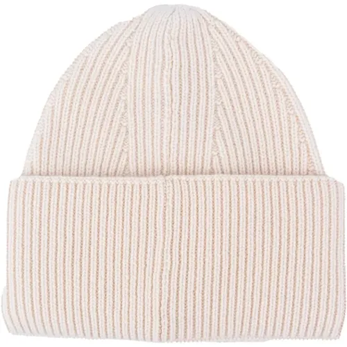 Ribbed Cashmere Unisex Hat , female, Sizes: ONE SIZE - Laneus - Modalova