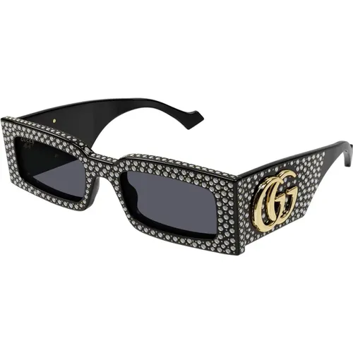 Sparkling Crystal Sunglasses , female, Sizes: 53 MM - Gucci - Modalova