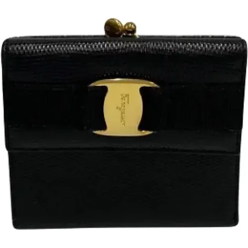 Pre-owned Wallets, female, , Size: ONE SIZE Pre-owned Leather wallets - Salvatore Ferragamo Pre-owned - Modalova