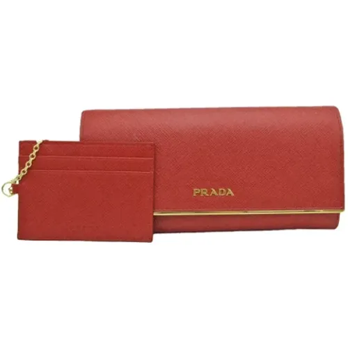 Pre-owned Leather wallets , female, Sizes: ONE SIZE - Prada Vintage - Modalova