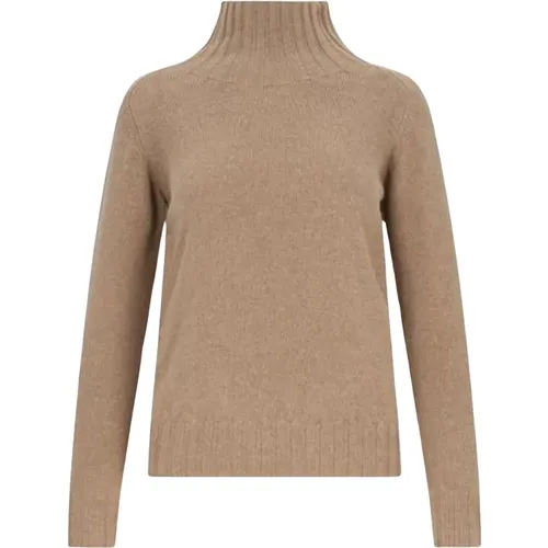 Stylish Knitwear in Hazelnut , female, Sizes: L, M, XS, S - Zanone - Modalova