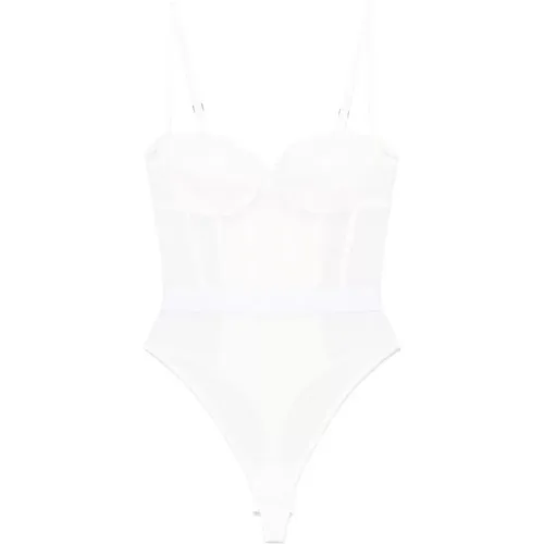 Body, female, , Size: 2XS Bodysuit with Adjustable Straps - Elisabetta Franchi - Modalova