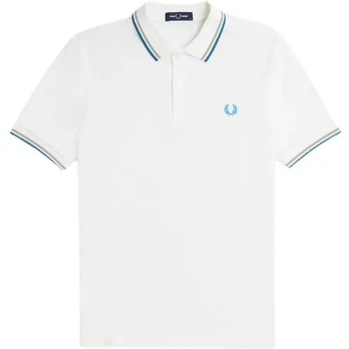 Polo Shirts, male, , Size: XL 2 Color Cotton Polo Shirt - Fred Perry - Modalova