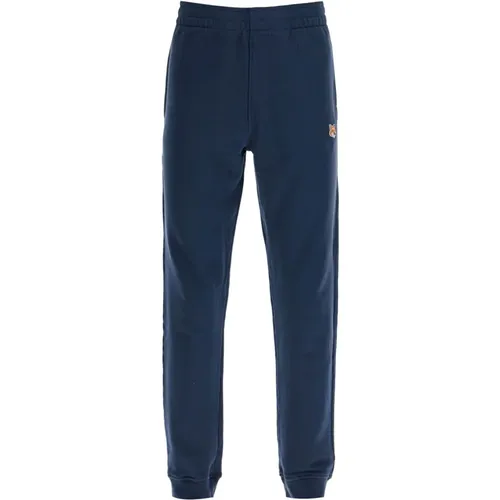 Fox Head Patch Joggers , Herren, Größe: S - Maison Kitsuné - Modalova